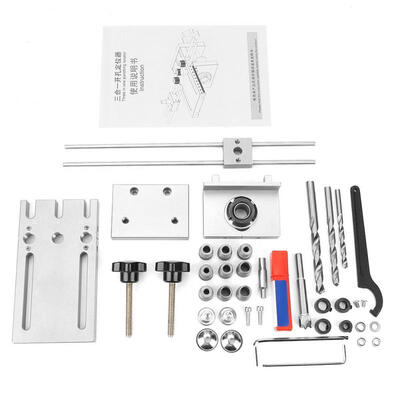 

Greensen 3 in 1 681015mm Woodworking Self Centering Dowelling Jig Drill Guide Locator Kit