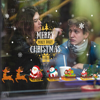 

〖Follure〗Merry Christmas Interesting Scene Removable Wall Sticker Home Decoration