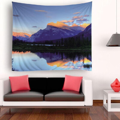 

Tapestry Wall Hanging Scenery Tapestries Sunset Landscape Tapestry for Bedroom Living Room Dorm 512"X591"