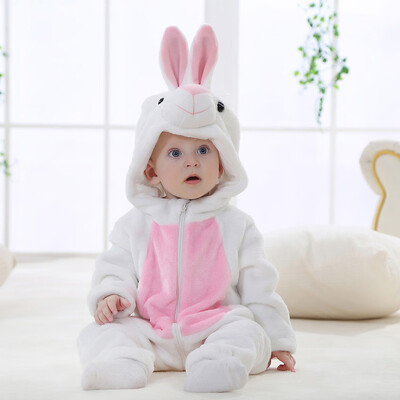 

Toddler Newborn Baby Boys Girls Animal Cartoon Hooded Rompers Outfits Clothes