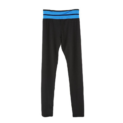

Fashion Women Stretch Leggings Contrast Color Elastic Waist Gym Sport Running Pants Trousers