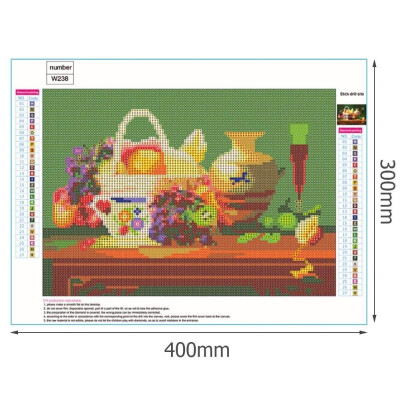 

5D DIY Full Drill Diamond Painting Colorful Fruits Cross Stitch Embroidery