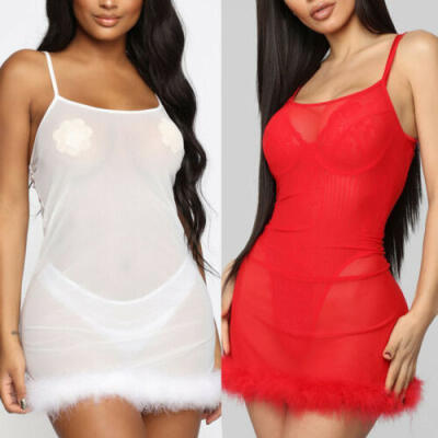 

Sexy Lingerie Women Silk Robe Dress Babydoll Nightdress Nightgown Sleepwear