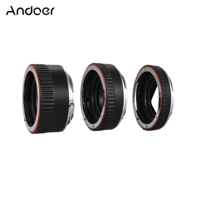 

Andoer Brand New Upgraded Macro Extension Tube Set 3-Piece 13mm21mm31mm Auto Focus Extension Tube Rings for Canon EOS Camera Bod