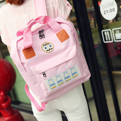 

Tailored Women Teenage Girl Boy Zipper Backpack School Bags Fashion Shoulder Bag