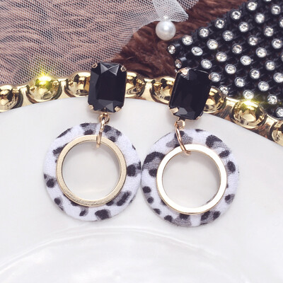 

Aretes de mujer modernos 2018 fashion leopard earrings holiday wind earrings temperament gift statement earrings for women