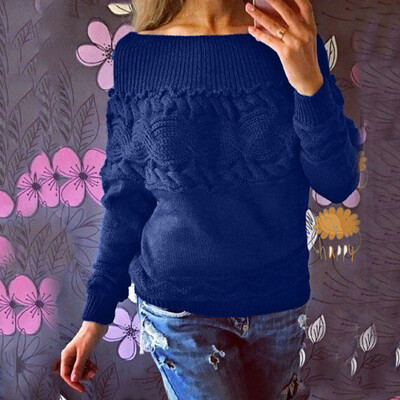 

〖Follure〗Women Solid Color Strapless Strapless Twisted Long Sleeve Sweater BUM
