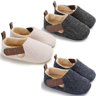 

NEW Soft Sole Non-slip Sneaker Toddler Baby Boy Autumn Warmer Thicken Crib Shoes