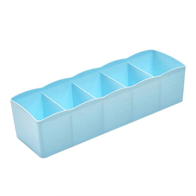 

5-grids Multi-purpose Underwear Storage Box Socks Storage Box Stackable Drawer