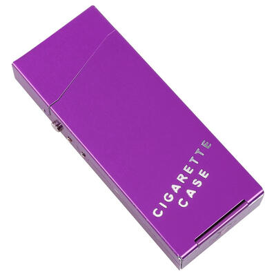 

Women Slim Metal Cigarette Box Cigarette Case Aluminum Gift Box Holder