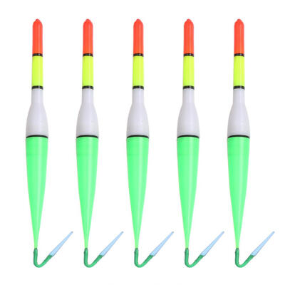 

5pcs Illuminant Fishing Cork Plastic Floater LED Light Flashing Buoy