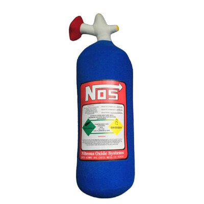 

NOS Nitrous Oxide Bottle Pillow Car Decor Headrest Cushion Creative Plush Pillow