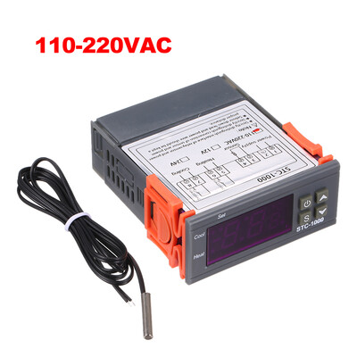 

STC-1000 Digital Temperature Controller Heating Cooling Centigrade Thermostat 2 Relays Output with Sensor