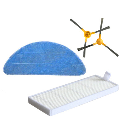 

2pcs Side Brushes 1pcs Filter 1pcs Rag Vacuum Cleaner Kit For Proscenic