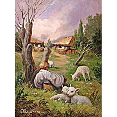 

5D DIY Full Drill Square Diamond Painting Sheep Cross Stitch Embroidery Kit