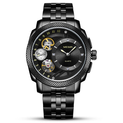 

Meigel megir mens watch mens watch non-mechanical watch fashion business hollow watch sports watch