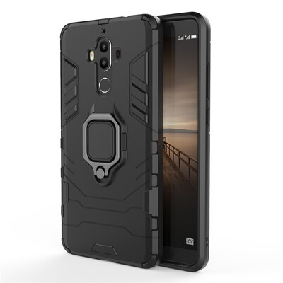

Fecoprior Car Holder Stand Case For Huawei Mate 9 Mate9 Back Cover Magnetic Bracket Finger Ring Celulars