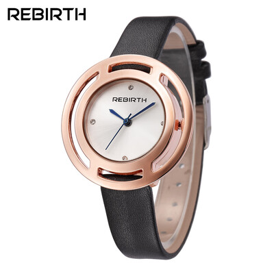

REBIRTH Libofu fashion Korean version of the double circle simple casual female form student girl ladies belt watch female