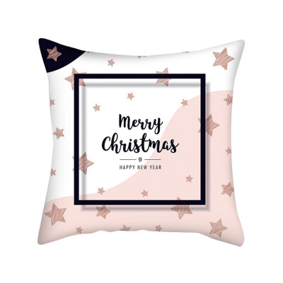 

Tailored New Christmas Pink Snowflake Digital Printing Cushion Pillow Home Pillowcase