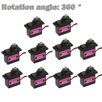 

〖Follure〗10PCs MG90S Micro Metal Gear 9g Servo for RC Plane Helicopter Boat Car 360°