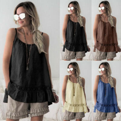 

New Womens Lace Crop Top Sexy Vest Fashion Camisole Sleeveless Tank Top T-Shirt