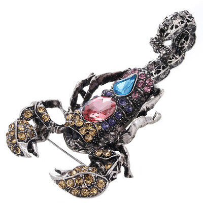 

Insect Scorpion Brooch Pins Jewelry Men Women Rhinestone Gift Corsage Decoration Bridal Wedding Crystal Animal Jewelry