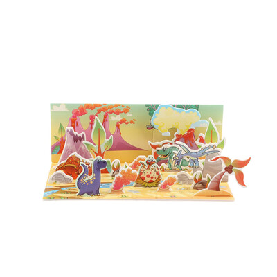 

Gotoamei 3D Paper Board Puzzle Early Learning Construction Assemble Toy Children Gift