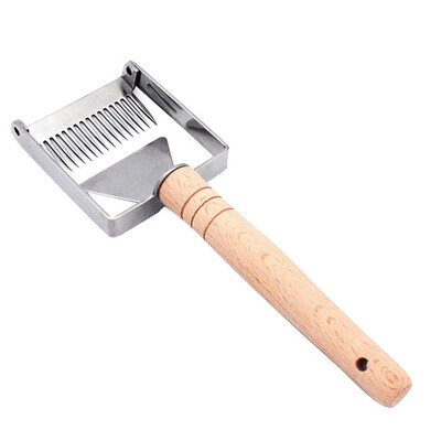 

〖Follure〗Stainless Steel Bee Hive Uncapping Honey Fork Scraper Shovel Beekeeping Tool