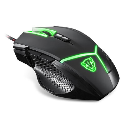 

MOTOSPEED V18 Ergonomic Gaming Mouse Adjustable 4000DPI High Precision Optical USB Wired Colorful RGB Breathing Backlit 9 Buttons