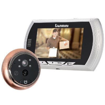 

43" LCD Digital Peephole Viewer Door Eye Doorbell Video IR Motion Camera Night Vision Home Security