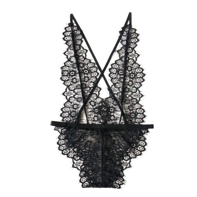 

Sexy LingerieSexy Deep V Backless Perspective Lace Sexy Lingerie Nightclub Clothing Couples Fun Onesies Lenceria mujer