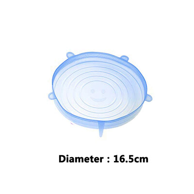 

Elastic Seal Universal Silicone Saran Wrap Cover Clear Lids Food Bowl Pot Stretch Kitchen Vacuum Seal Bowls
