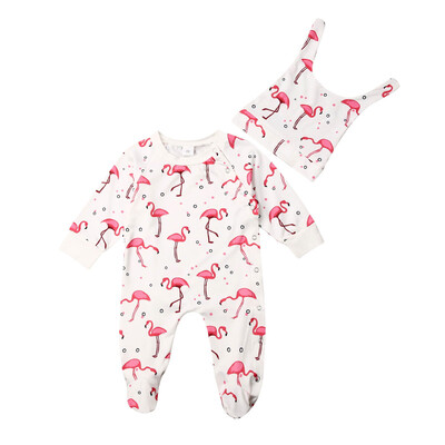 

Infant Baby Girl Boys Foot Cover Bodysuit Romper Hat Winter Warm Outfits Clothes
