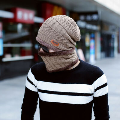 

Winter Beanie Hat Scarf Set Fleece Warm Snow Ski Cap for Kids Boys Gilrs Men