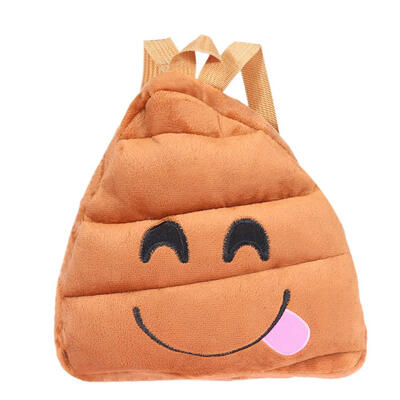 

Cute Kids Face Expression Plush Schoolbag Kindergarten Soft Small Backpacks