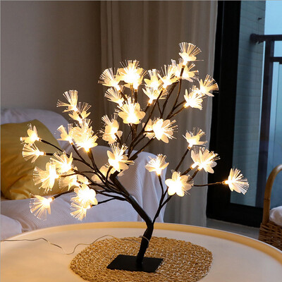 

Siaonvr Fiber Flower Tree Light Black Branch 36LED Home Decoration Holiday Gift