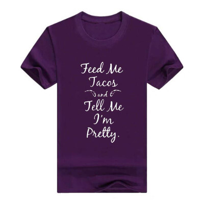 

Feed Me Tacos&Tell Me Im Pretty Funny Racerback Tops Mens t-Shirt