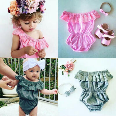 

Newborn Infant Baby Girl Floral Romper Jumpsuit Bodysuit Clothes Outfits Sunsuit