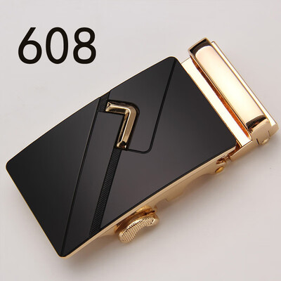 

Fashion Mens Business Alloy Automatic Buckle Unique Men Plaque Belt BucklesRatchet Men 35cm Apparel Accessories GH20