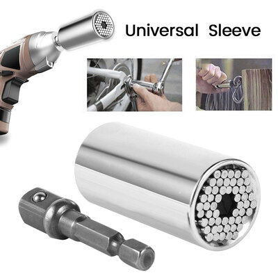 

7-19mm Magical Grip Universal Gator Socket Adapter with Power Drill Adapter Tool