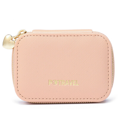 

Lipstick Case Lipstick Holder Portable Jewelry Box With Mirror For Women Ladies