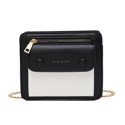 

Womens bag color rivet personality trend Messenger bag womens shoulder thick shoulder strap bag