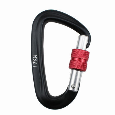 

Carabiner D Shape 12KN Rock Climbing Buckle Security Safety Master Lock