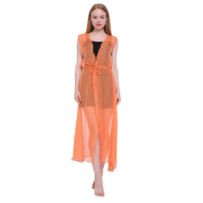 

Sexy Chiffon Women Candy Color Beach Cover Up Kaftan Dress Wear Swimsuit