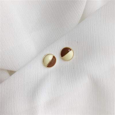 

2019 new summer brand design hand-made embossed love small earrings generous minimalist gift Korean earrings for women