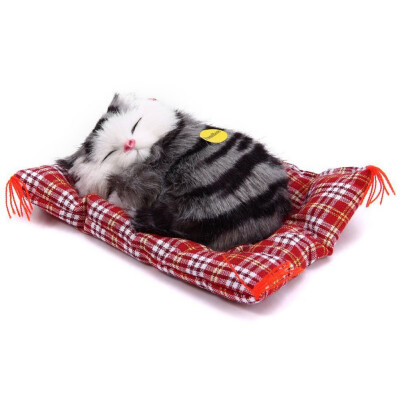 

Car Ornaments Cute Simulation Sleeping Cats Decoration Automobiles Lovely Plush Kittens Doll Toy Children Gifts Accessories