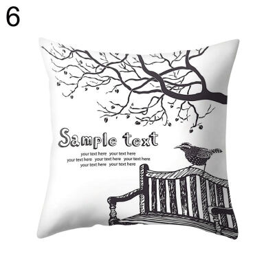 

Flower Leaf Tree Pineapple Love Pillow Case Cushion Cover Sofa Bed Car Decor