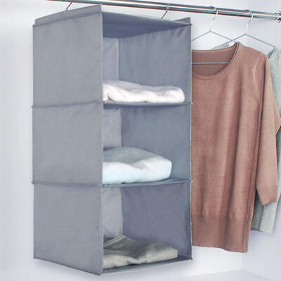 

Greensen 3 Layer Multi-purpose Non-woven Hanging Clothes Laundry Storage Bag Organizer Holder