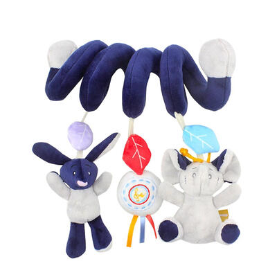 

Elephant Rabbit Music Baby Plush Animal Rattle Infant Stroller Bed Crib Toy