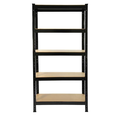 

5 Tier Heavy Duty Boltless Metal Shelving Shelves Storage Shelf Garage BLK